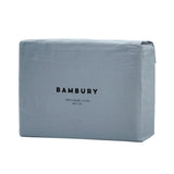 Split King BedTemple Organic Cotton Sheet Set Steel Blue - Bambury