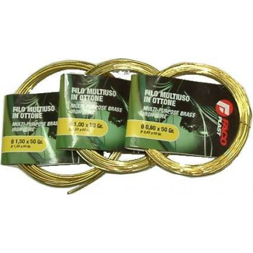 Wire Binding Brass  1.0mm 50g Coil  Faco Plast