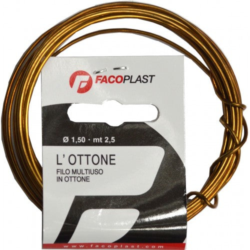 Wire Binding Brass  1.5mm 50g Coil  Faco Plast