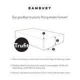 Fitted Sheet - Bambury Tru Fit King Single (White)