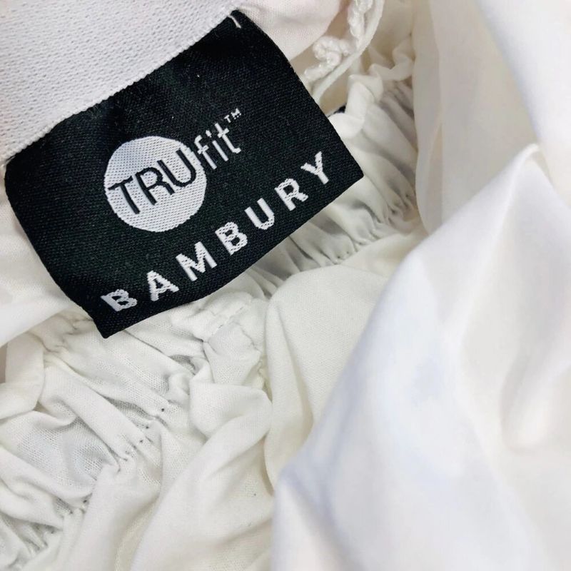 Fitted Sheet - Bambury Tru Fit Double (White)