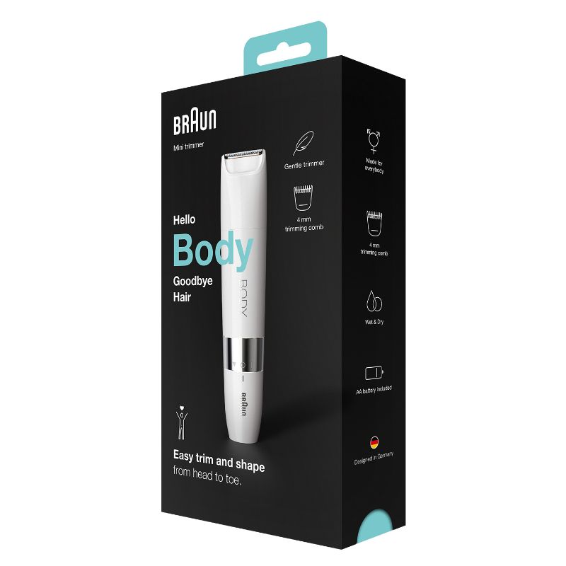 Body Mini Timmer - Braun BS1000 Wet &amp; Dry (White)