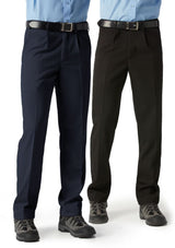 Mens Detroit Pant in Stout Black, Size 112, with Teflon stain resistance and flexible waistband for comfort and style.