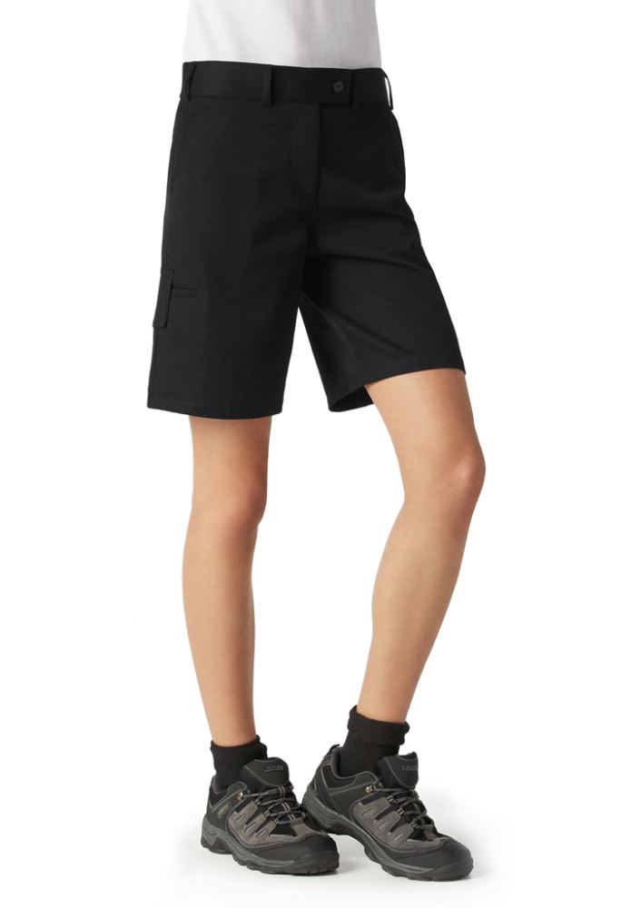 Ladies Detroit Short - Black - Size 10 - Biz Collection