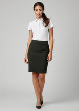 Classic Womens Knee Length Skirt - Navy