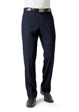 Mens Classic Flat Front Pant - Navy - Size 92 - Biz Collection