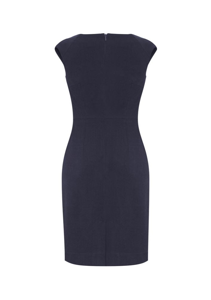 Ladies Audrey Dress - Navy - Size 8 - Biz Collection