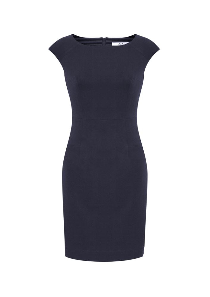 Ladies Audrey Dress - Navy - Size 8 - Biz Collection