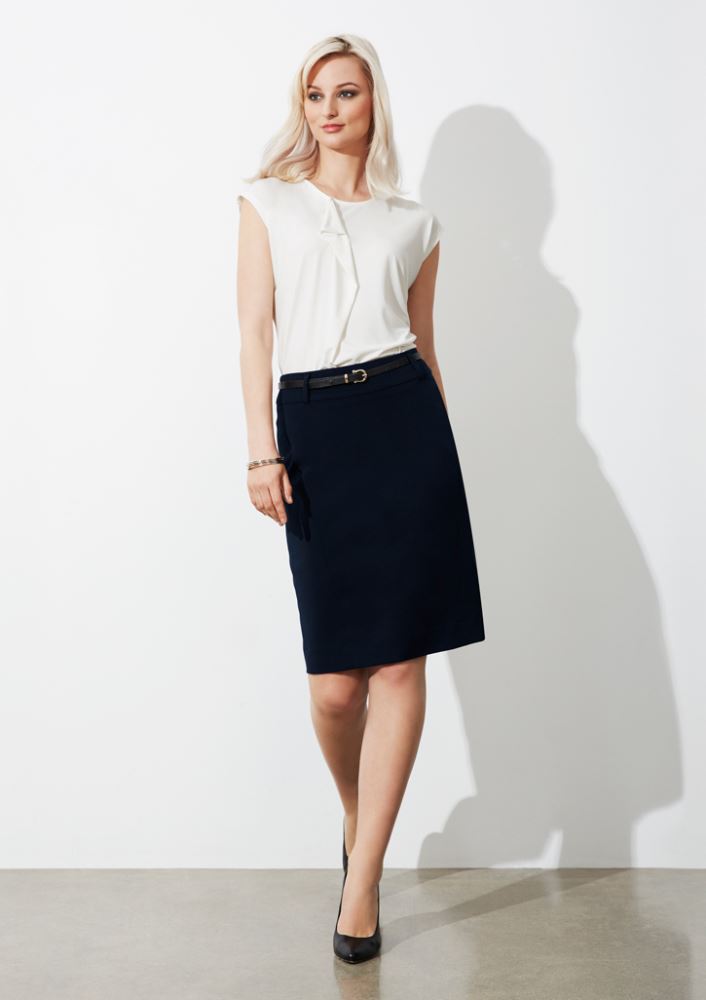 Ladies Loren Skirt - Navy - Size 4 - Biz Collection