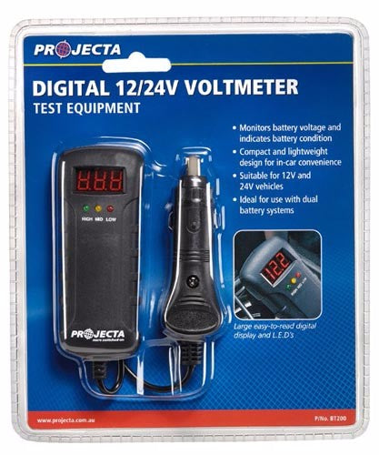 Digital 12/24V Voltmeter -PROJECTA