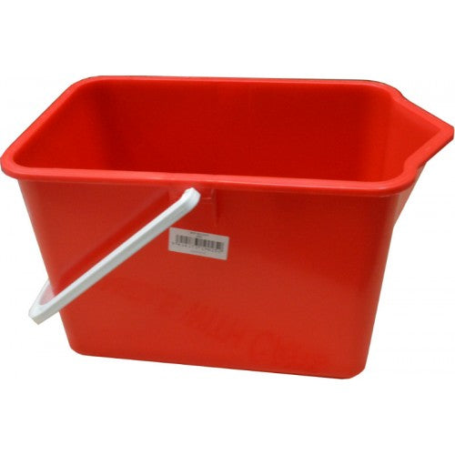 Versatile oblong plastic mop bucket Jo6037 with pourer for efficient cleaning and easy dirty water disposal.