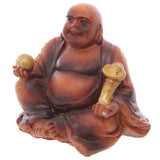 Lucky Buddha Collectable - Mini Wood Effect (Set of 24 Assorted)
