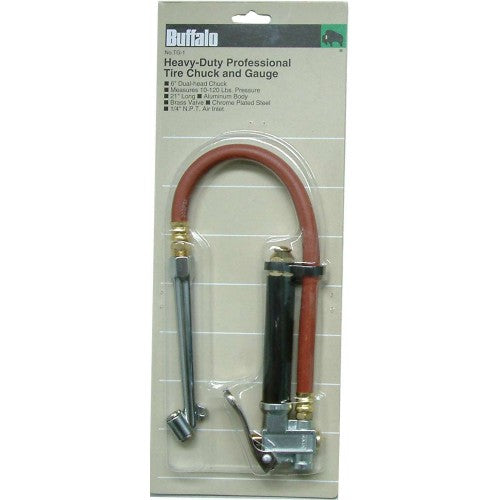 Tyre Inflator & Gauge Buffalo Dual Chuck 0-170psi