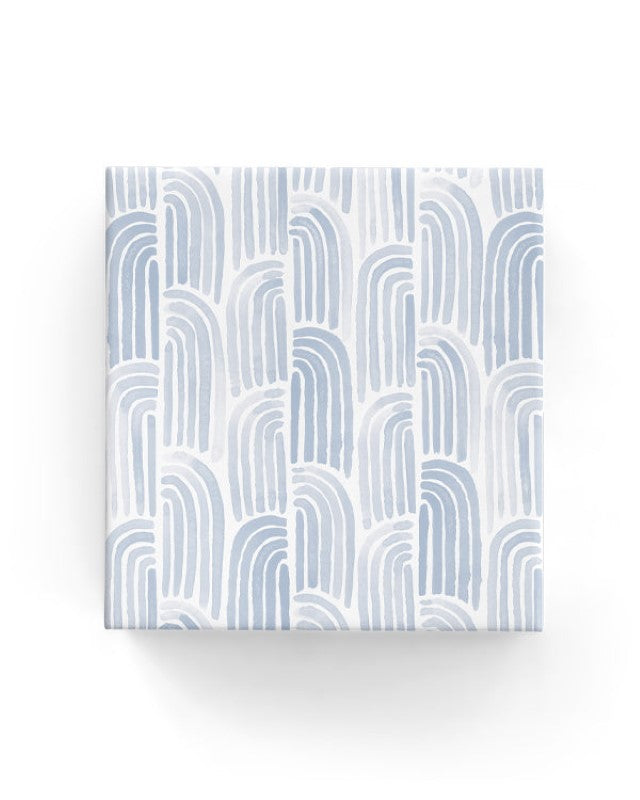 Wrapping Paper - Watercolour Arches on Matte Powder Blue
