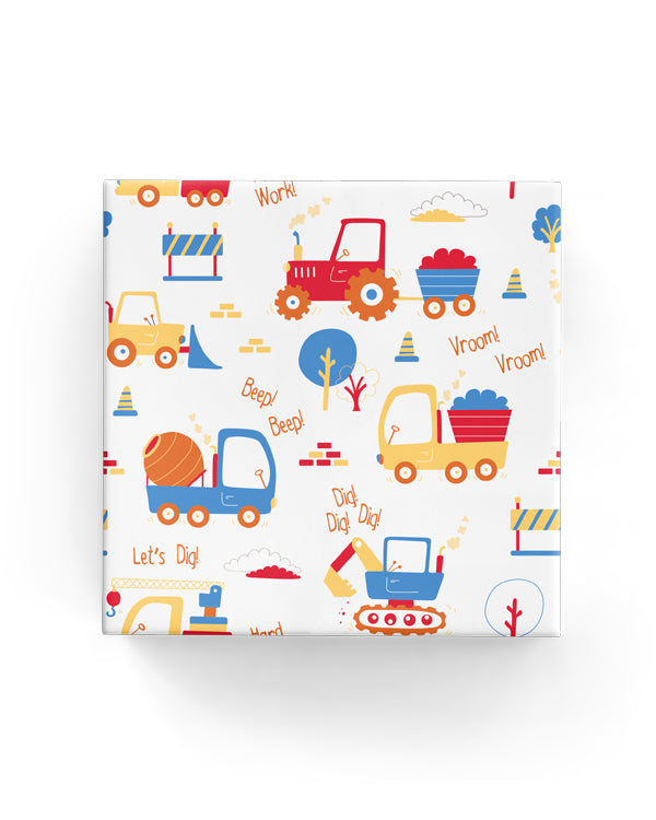 Wrap - Trucks and Diggers (60cm x 40mtrs)