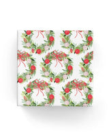 Gift Wrap - Watercolour Wreaths (Red)