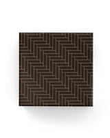 Wrapping Paper - 60cm Basket Weave on Kraft Wrap Black