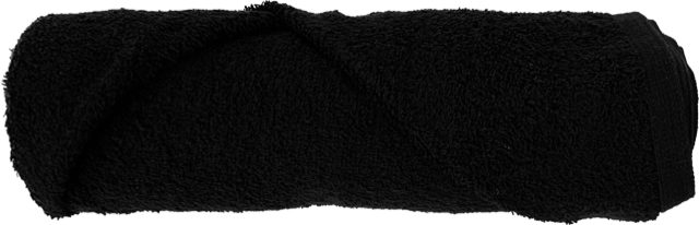 Luxurious black Trinity Bath Towel made from 100% cotton, ultra-soft, absorbent, and perfect for enhancing any bathroom decor.