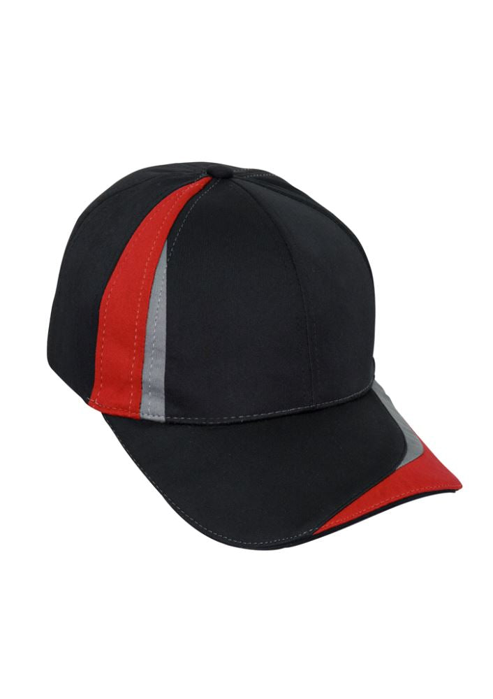 Unisex Charger Cap - Black/Red/Grey - Biz Collection