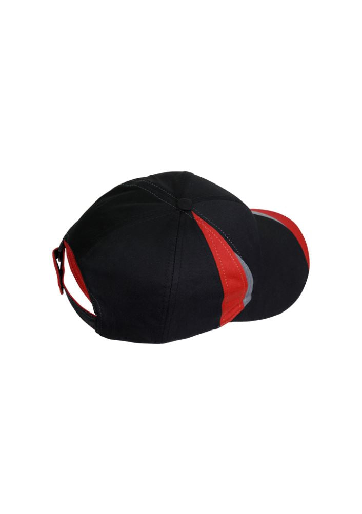 Unisex Charger Cap in black, red, and grey, made from durable BIZ COOL™ fabric with a stylish design and adjustable fit.