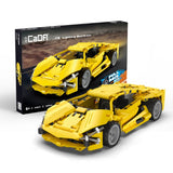 Car Building Blocks Set - CADA LIGHTNING BRICK SPORT CAR PULL BACK