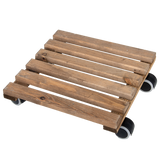 Indoor Plant Trolley - Square Brown (Set of 2)