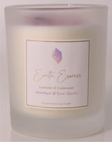 Crystal Soy Wax Candle - Amethyst Lavender Cedarwood and Rose Petals
