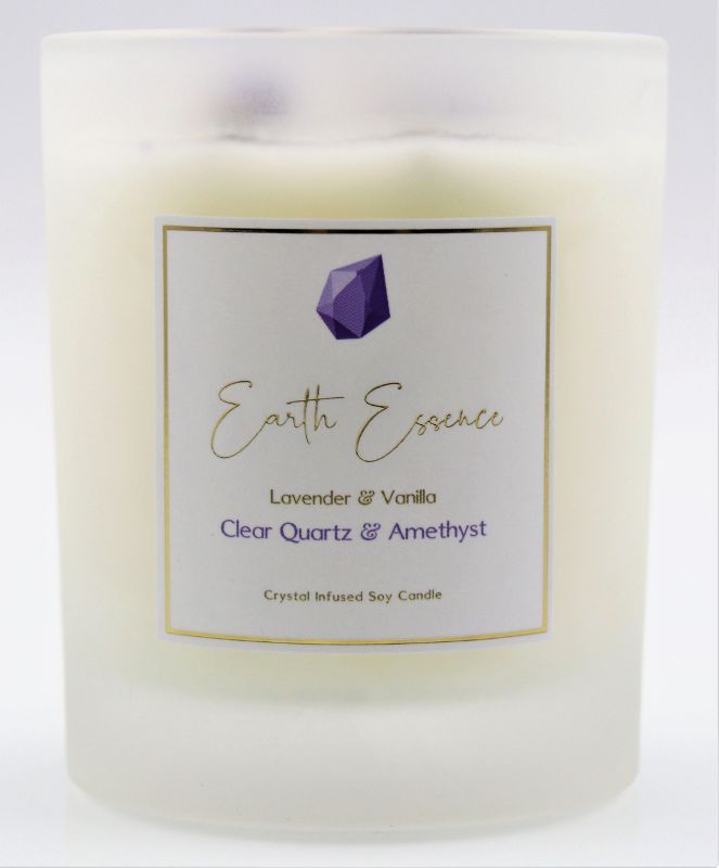 Soy Wax Candle - Crystal Lavender Vanilla (9.3cm)