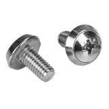 100 Pack M6 Rack Mounting Screws and Cage Nuts for Server Racks - Durable Hardware Kit