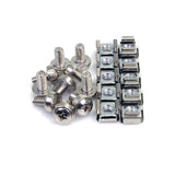 100 Pack M6 Rack Mounting Screws and Cage Nuts for Server Racks - Durable Hardware Kit