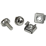 M5 Rack Screws and Cage Nuts - 20 Pack Durable Mounting Hardware for Servers and Racks