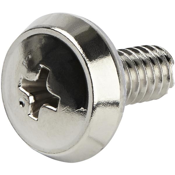 Premium 12-24 Server Rack Screws - 50 Pack - Nickel-Plated - Rust-Resistant & TAA Compliant