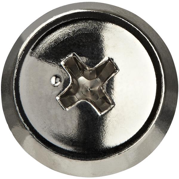 Premium 12-24 Server Rack Screws - 50 Pack - Nickel-Plated - Rust-Resistant & TAA Compliant