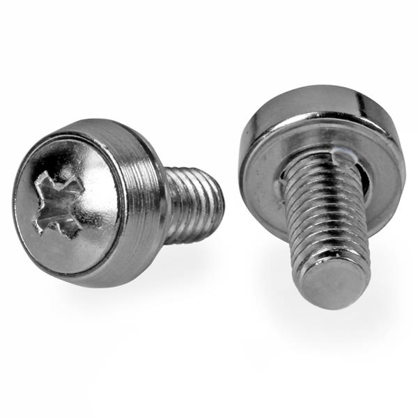 Premium 12-24 Server Rack Screws - 50 Pack - Nickel-Plated - Rust-Resistant & TAA Compliant