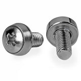 Premium 12-24 Server Rack Screws - 50 Pack - Nickel-Plated - Rust-Resistant & TAA Compliant