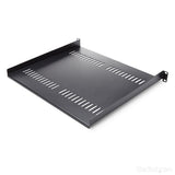 Vented 1U Rack Shelf - 40 cm (16 in.) Deep, Durable Steel for IT & AV Equipment Storage