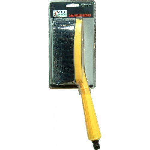 Xcel Handiman Car Wash Brush - Hyck21d with hose attachment for easy rinsing and durable bristles for scratch-free cleaning.