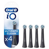 Brush Head Refill - Braun Oral B iO Refill 4pk Ultimate Cleaning (Black)