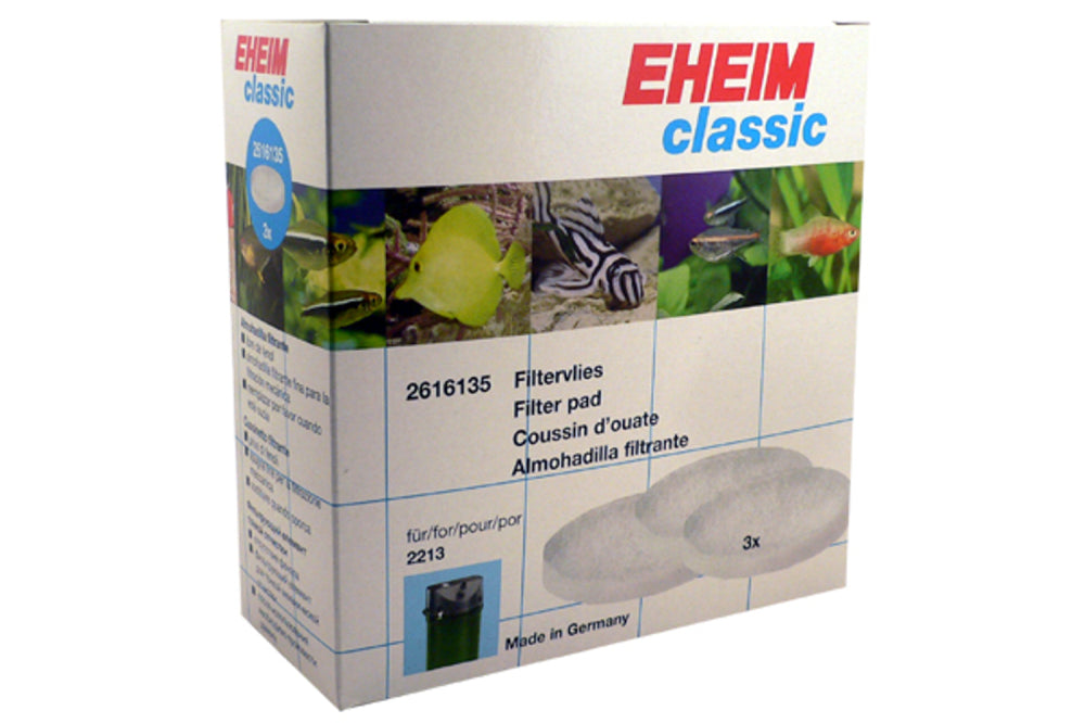 Eheim Classic 250 filter pad - White 3pk