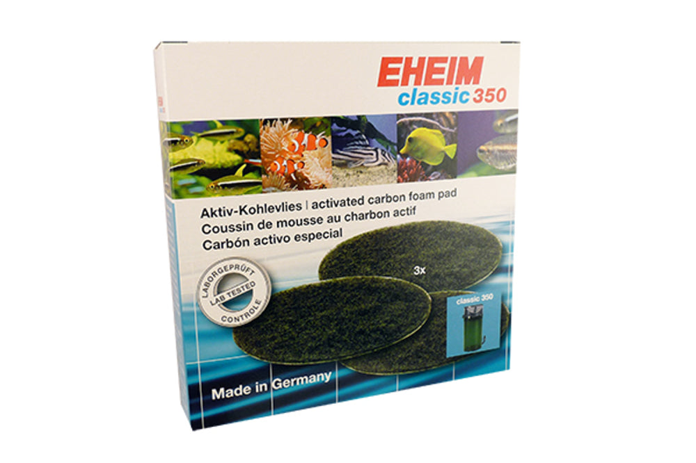 Eheim Classic 350 filter pad - Carbon 3pk