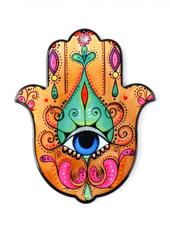Hamsa Hand 4 - Ceramic Boho (22.5cm)