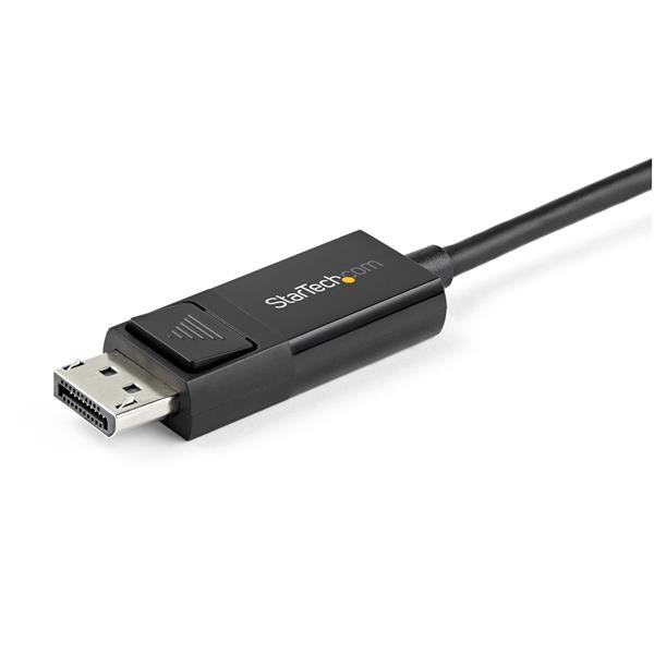 2 m (6.6’) USB C to DisplayPort 1.2 Cable - Bidirectional - 4K