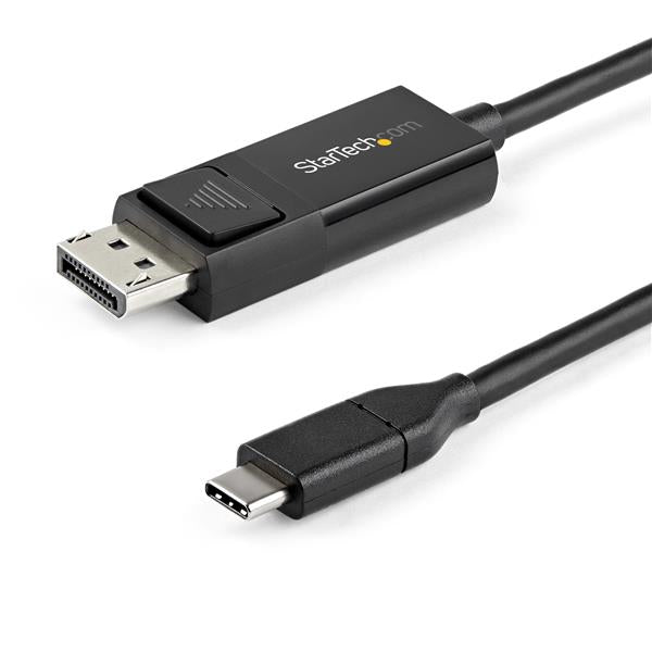 2 m (6.6’) USB C to DisplayPort 1.2 Cable - Bidirectional - 4K