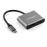 USB C Multiport Video Adapter - 4K HDR HDMI DisplayPort for Laptops - Space Gray