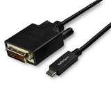 6.6' USB-C to DVI cable for 1920x1200 video, perfect for Thunderbolt 3 and USB Type-C device connections.