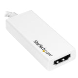 High-Performance USB-C to HDMI Adapter - White for 4K Video & Audio Connectivity