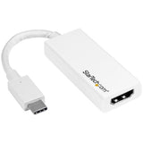 High-Performance USB-C to HDMI Adapter - White for 4K Video & Audio Connectivity