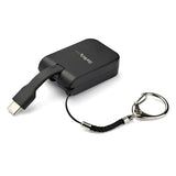 Portable USB C to VGA Adapter 1080p with Keychain - Travel-Friendly Converter for Mac and Windows