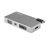 4-in-1 USB-C Multiport Video Adapter - HDMI, VGA, DVI, Mini DisplayPort - 4K 60Hz