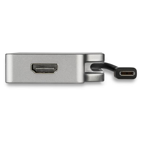 4-in-1 USB-C Multiport Video Adapter - HDMI, VGA, DVI, Mini DisplayPort - Space Gray